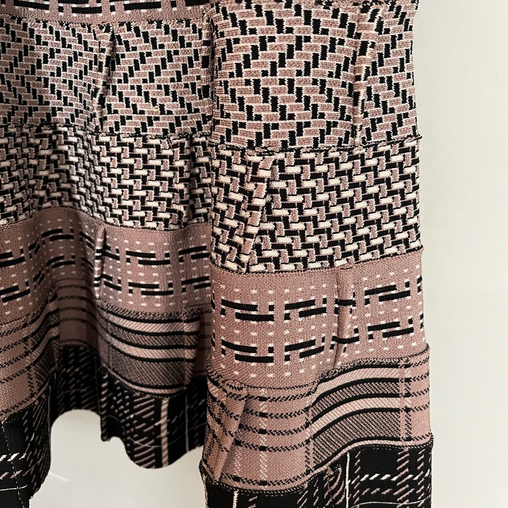 Herve Leger pink and black print dress. Size S.